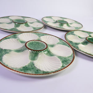 Beautiful Majolica Oyster Plate