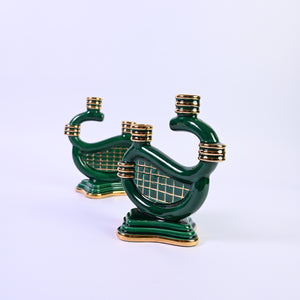 Pair of Retro Candlestick Holders