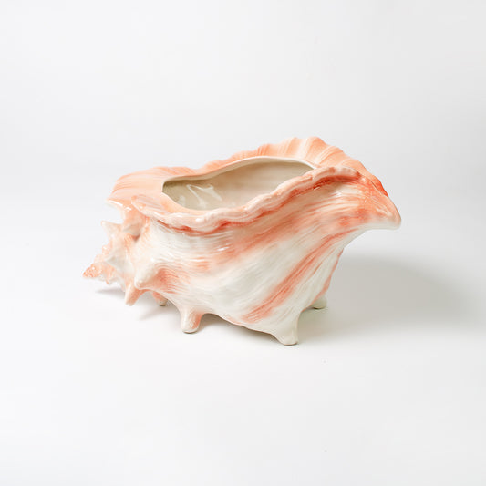Large Vintage Conch Shell Planter