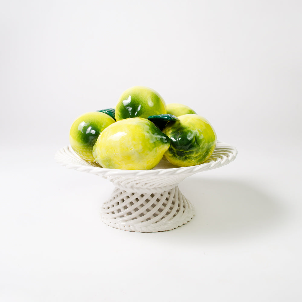Spanish Lemons in Lattice Bowl