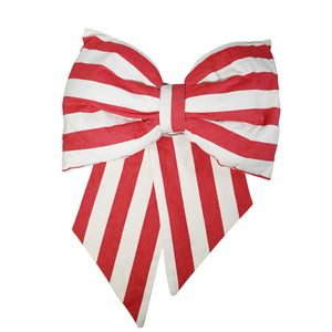 Large Devon Stripe Peony Bow