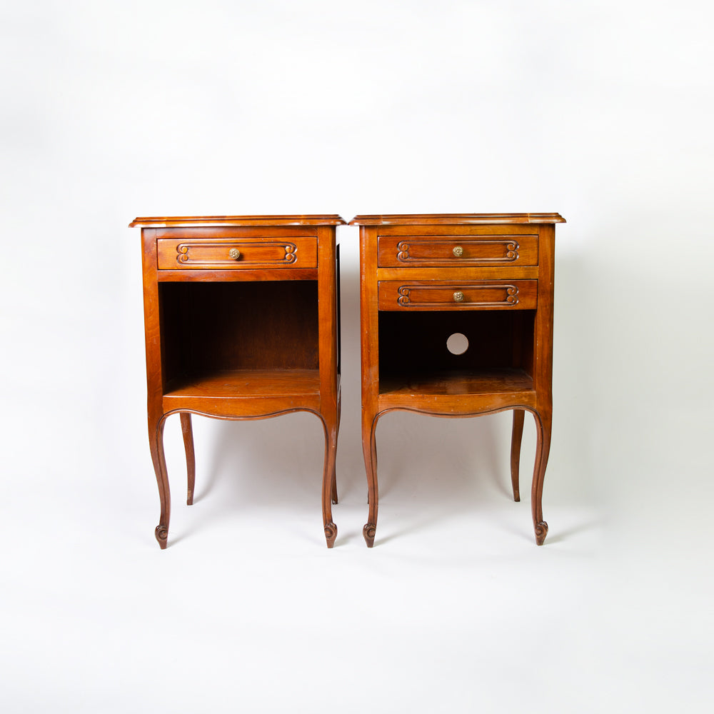 Pair of Cherry Wood side tables