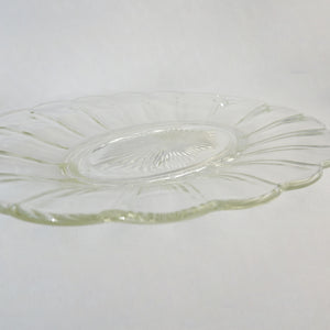 Large Glass Oval Serving Plate