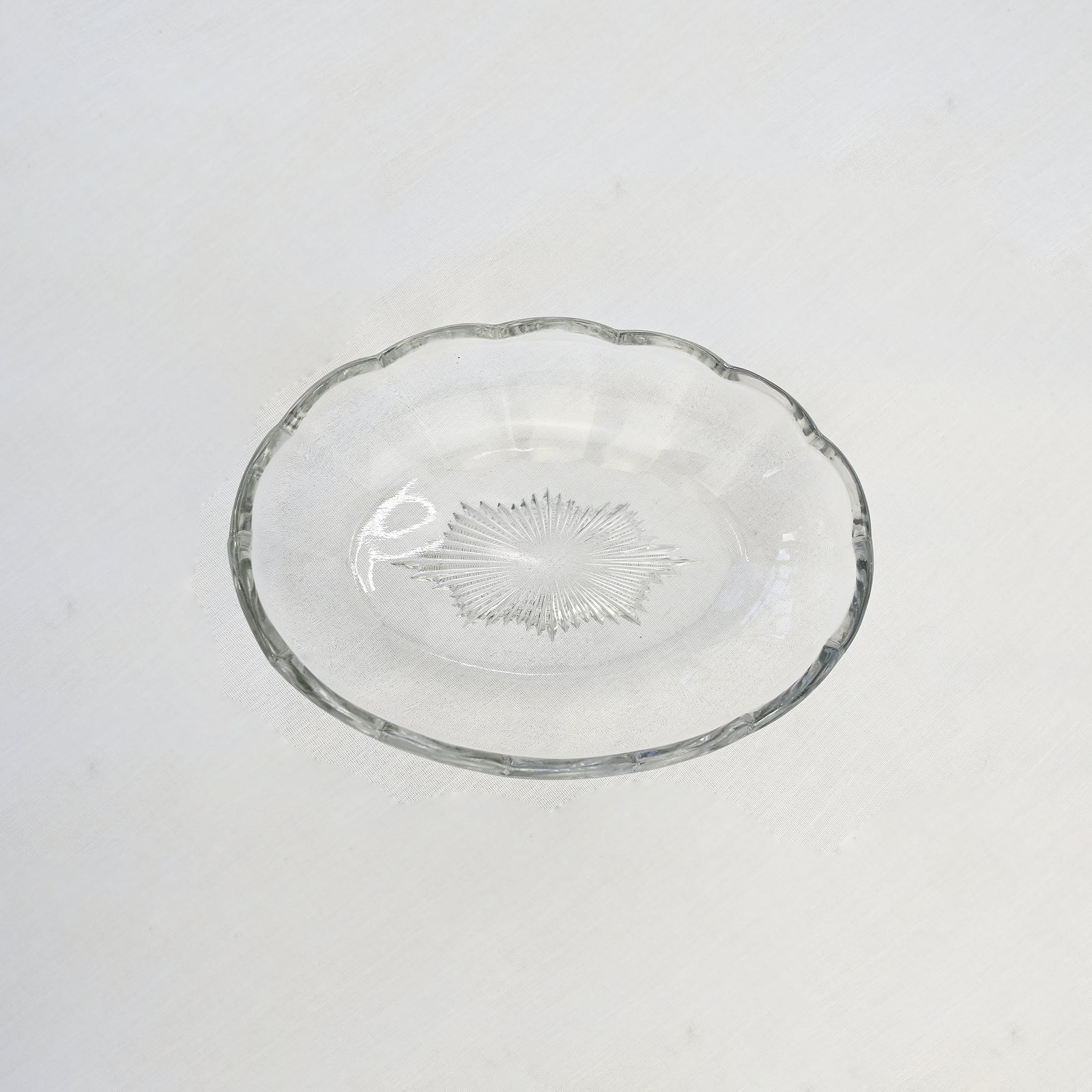 Small Oval Glass Bowl
