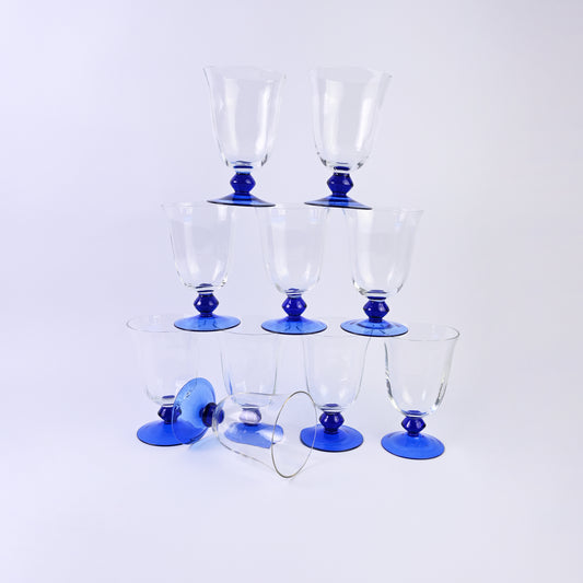 Cobalt Blue Short Glasses Set