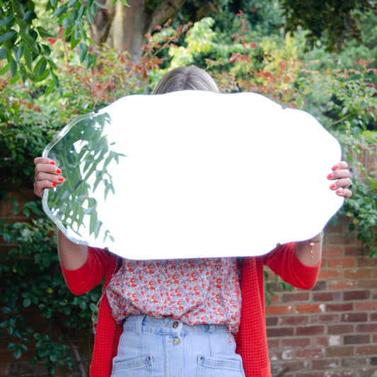 Beautiful French Scalloped Mirror