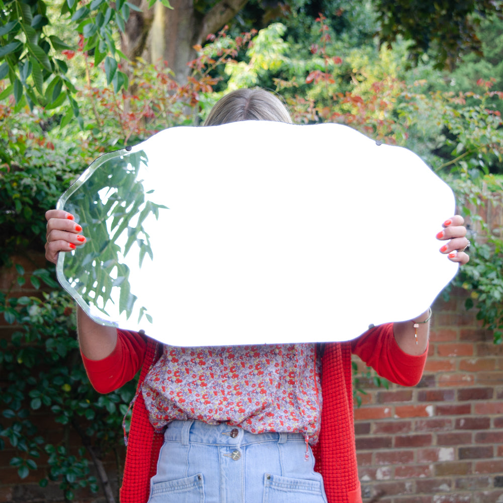 Beautiful French Scalloped Mirror