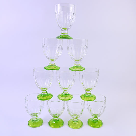 Acid Green Glasses Set