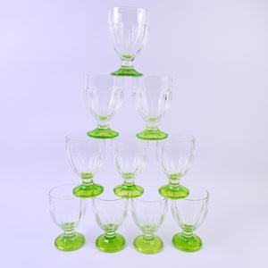 Acid Green Glasses Set