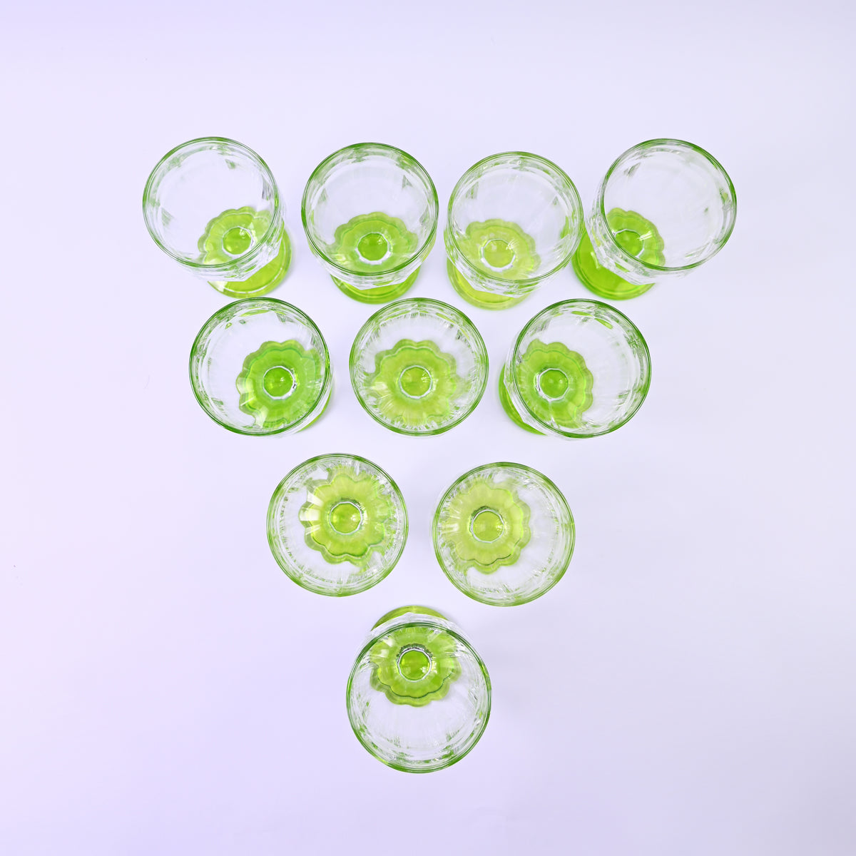 Acid Green Glasses Set