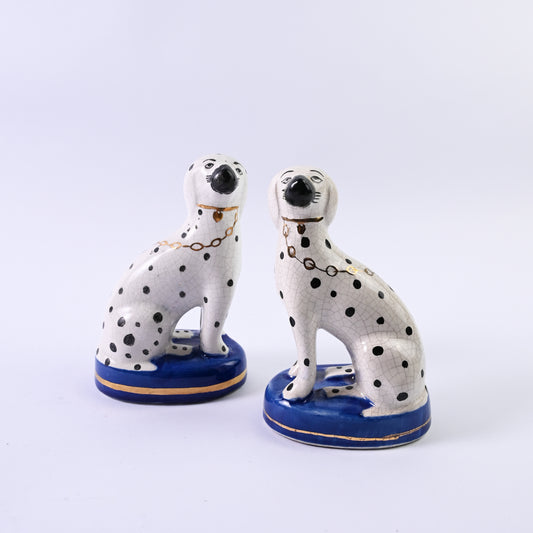 Pair of Dalmatian Book Ends