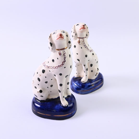 Pair of Dalmatian Book Ends