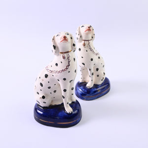 Pair of Dalmatian Book Ends
