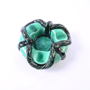 Molded Rope Ceramic Ashtray