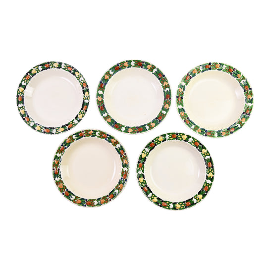 Assorted Collection Of Hand Painted Botanical Plates