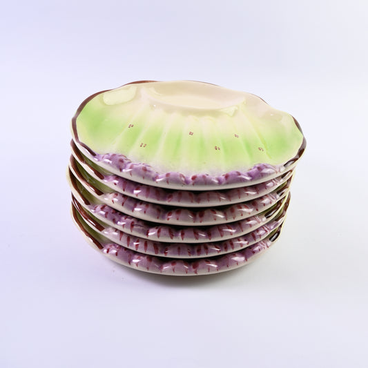 Set of 6 Asparagus Plates