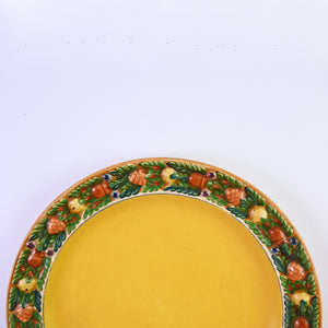 Large Handpainted Yellow Plate
