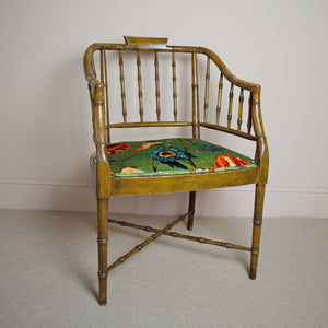 Faux Bamboo Recency Style Chair