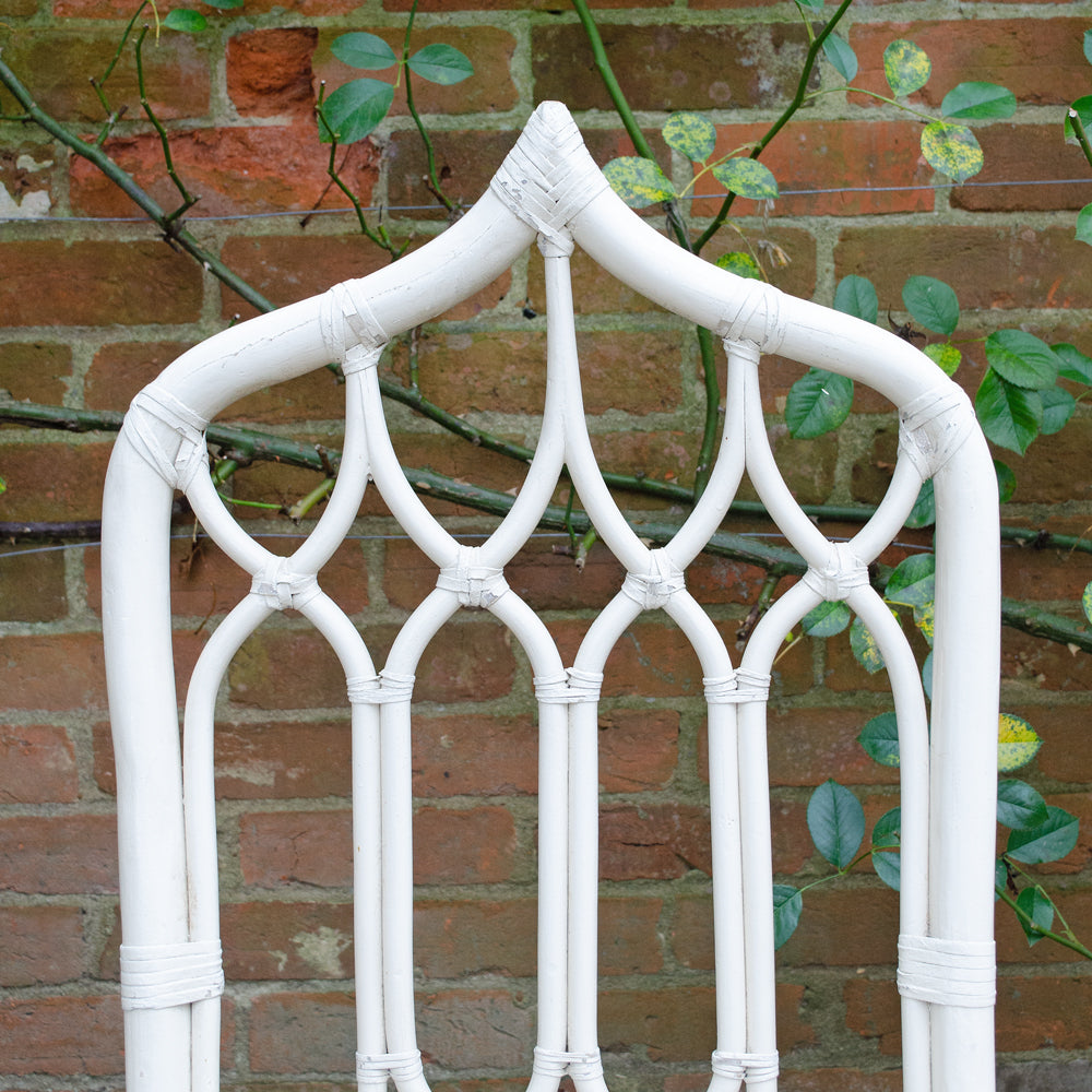 Elegant Set of 4 Cathedral style Bamboo Orangery Chairs