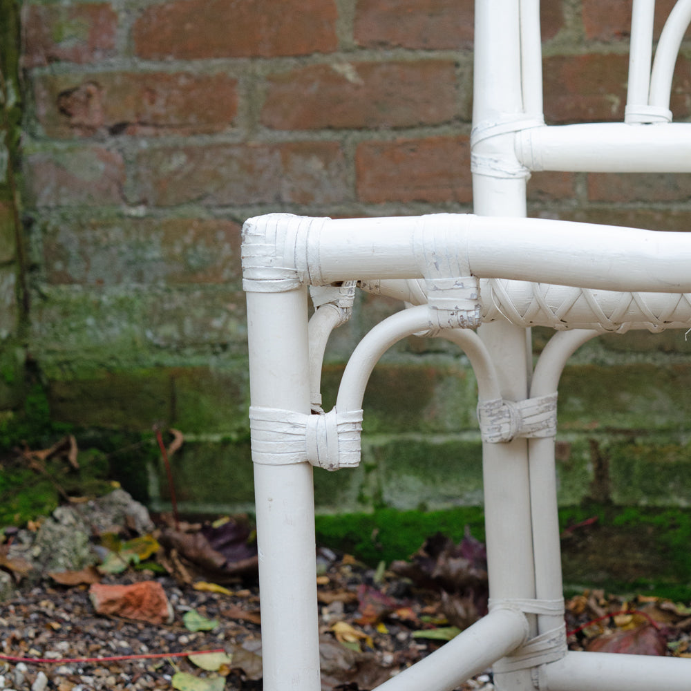 Elegant Set of 4 Cathedral style Bamboo Orangery Chairs