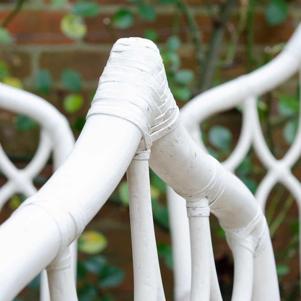 Elegant Set of 4 Cathedral style Bamboo Orangery Chairs