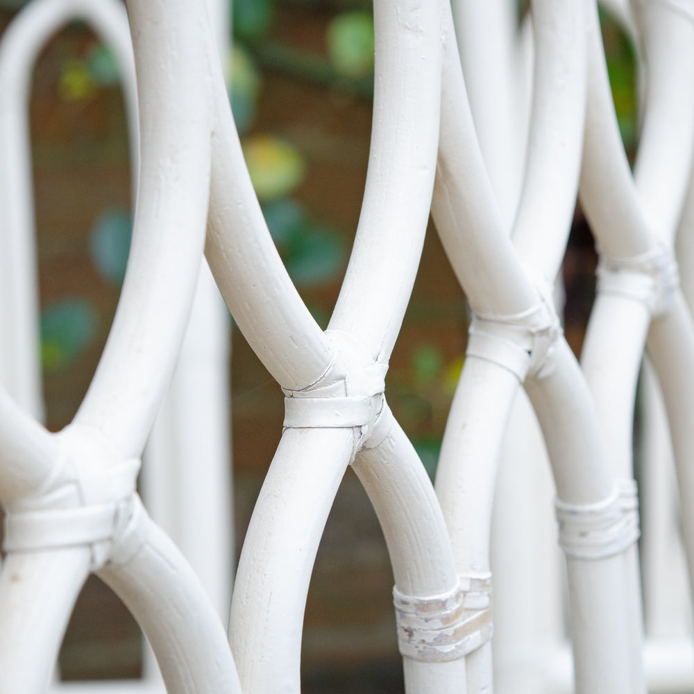 Elegant Set of 4 Cathedral style Bamboo Orangery Chairs