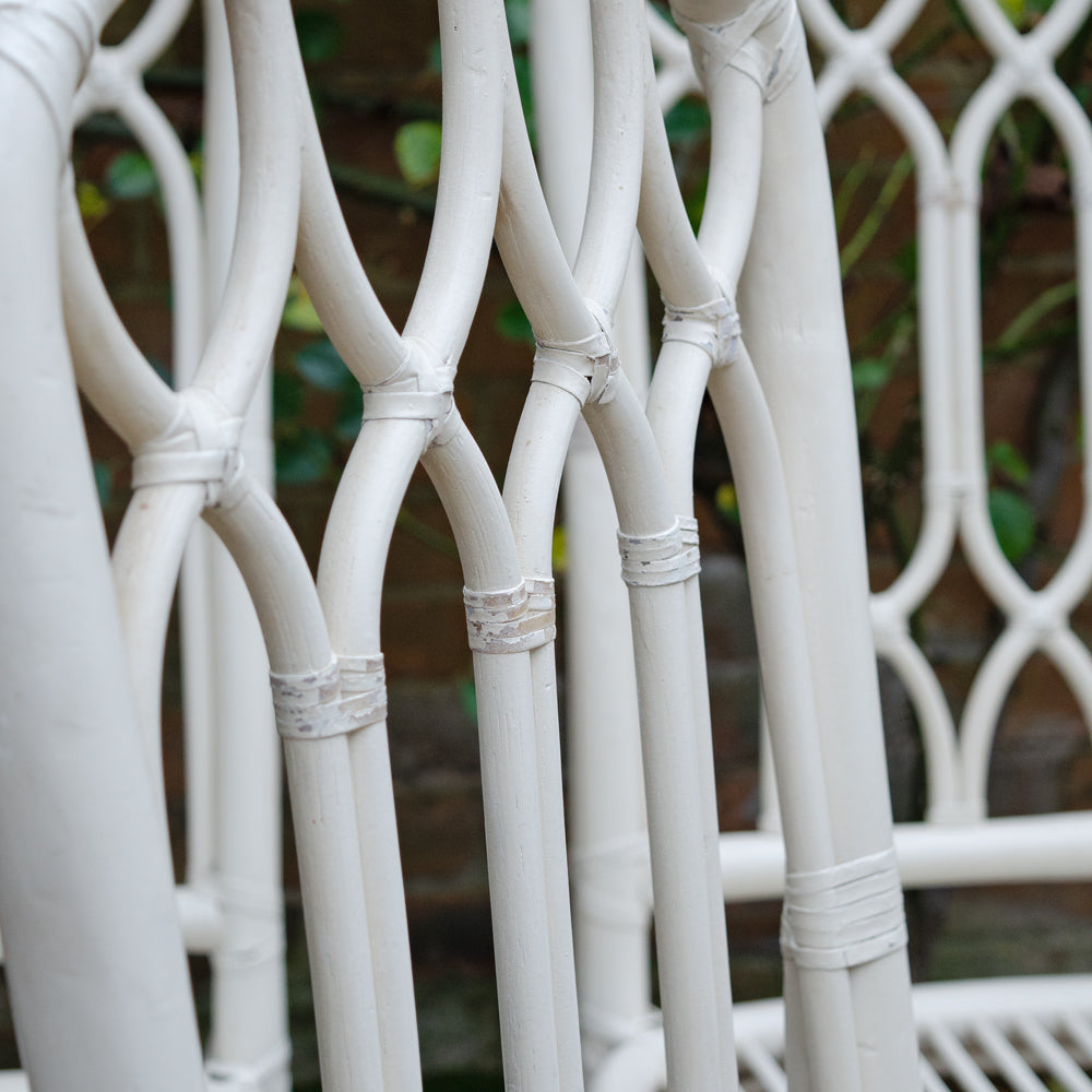 Elegant Set of 4 Cathedral style Bamboo Orangery Chairs