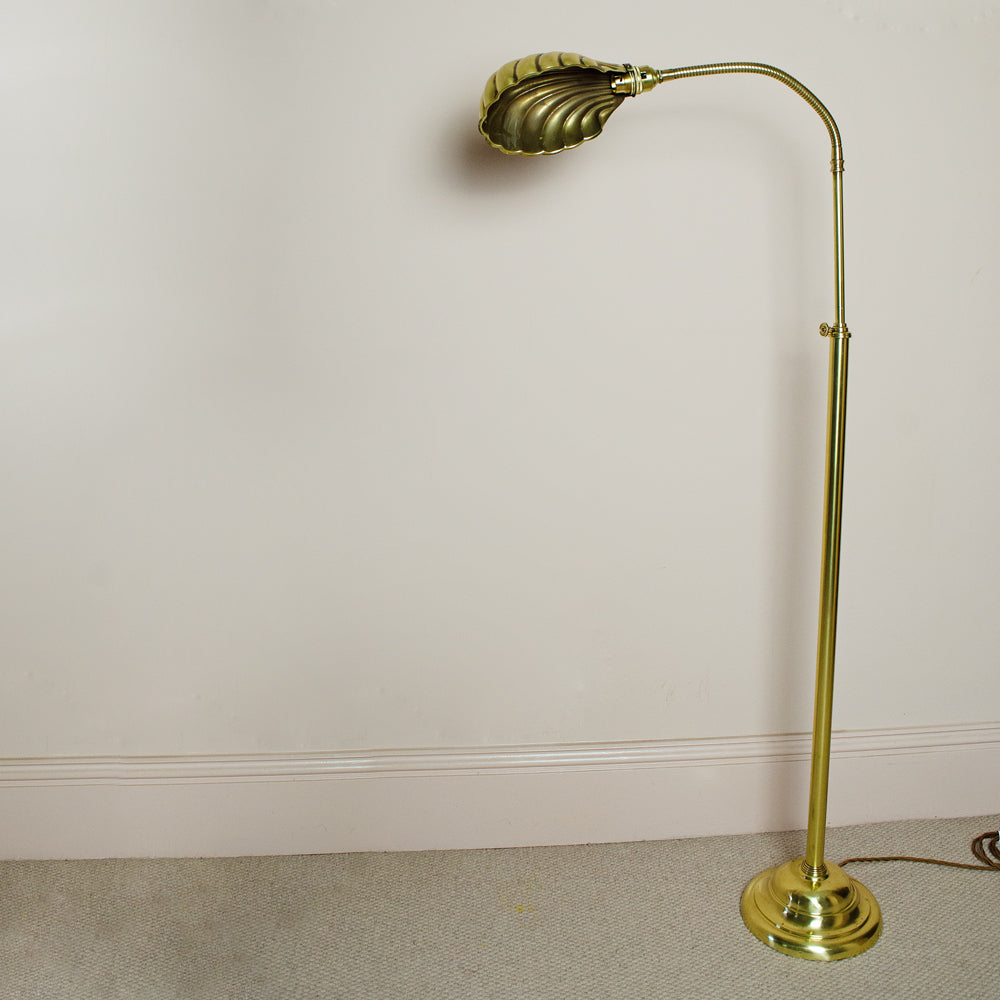 Art Deco Large Clam Floor Lamp