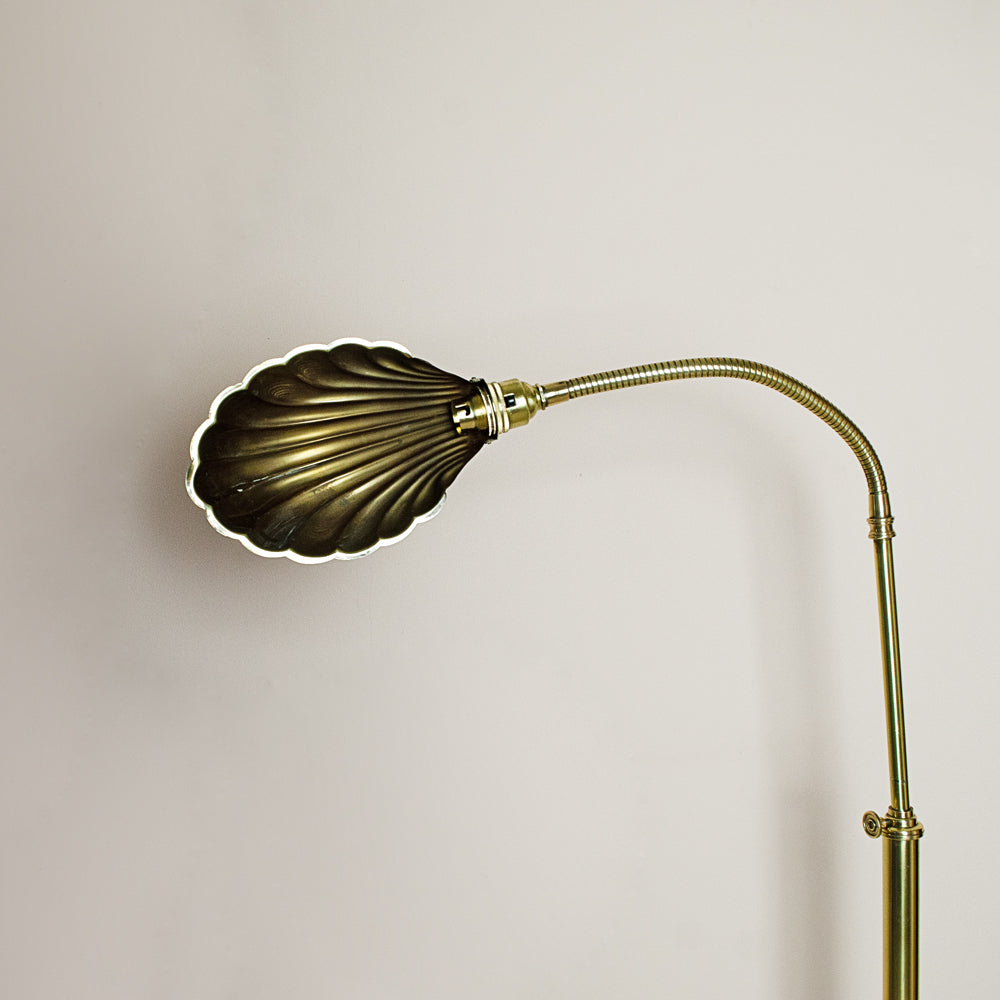 Art Deco Large Clam Floor Lamp