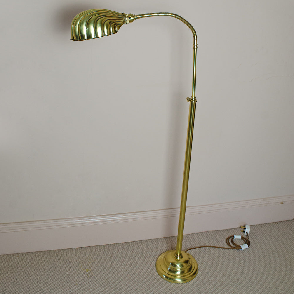 Art Deco Large Clam Floor Lamp