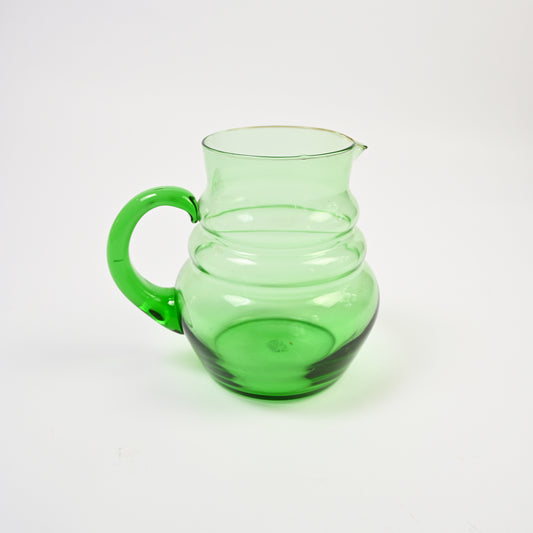 Green Uranium Glass Pitcher