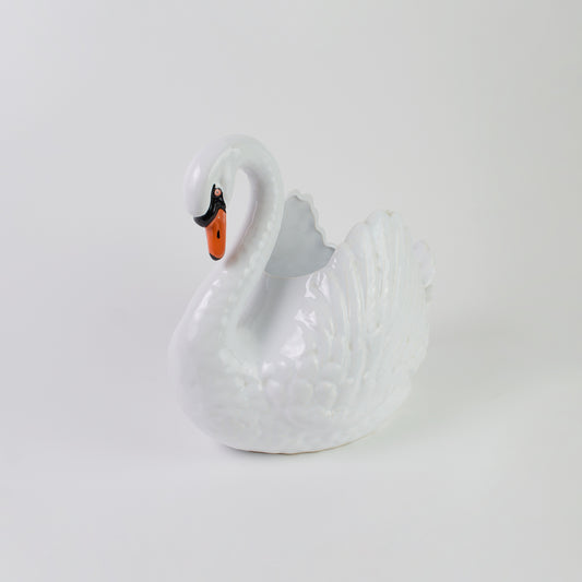 Vintage Retro Swan Vase