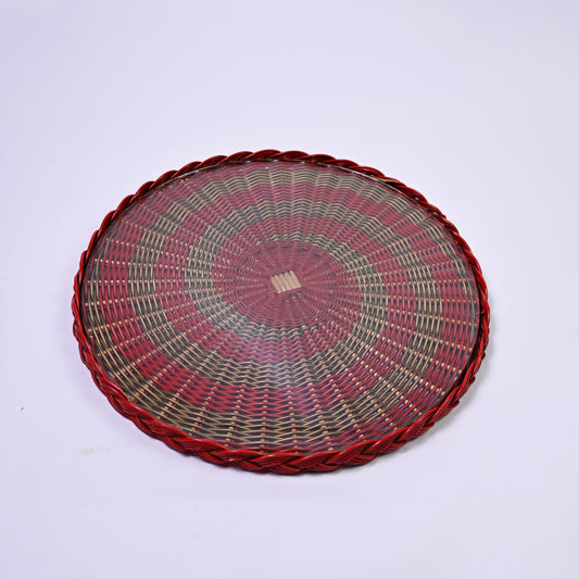 Red Weave Tray