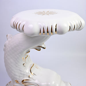 Large Clam Plant Pot and Flying Fish Stand