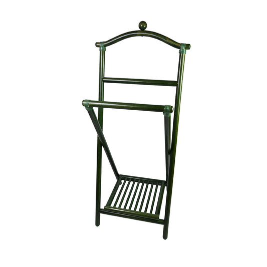 Green Wooden Valet stand