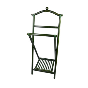 Green Wooden Valet stand
