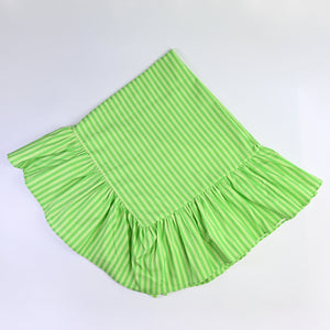 Luxury Striped Ruffled Tablecloths