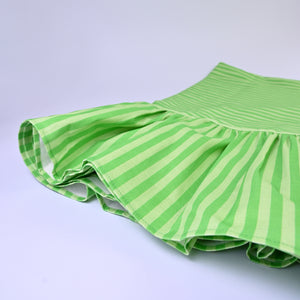 Luxury Striped Ruffled Tablecloths
