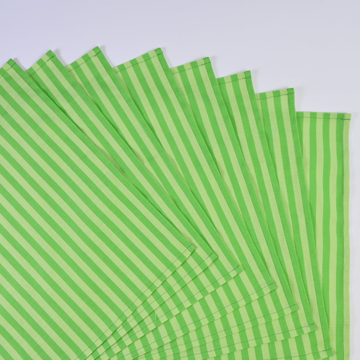 Luxury Natural Cotton Linen Striped Napkins