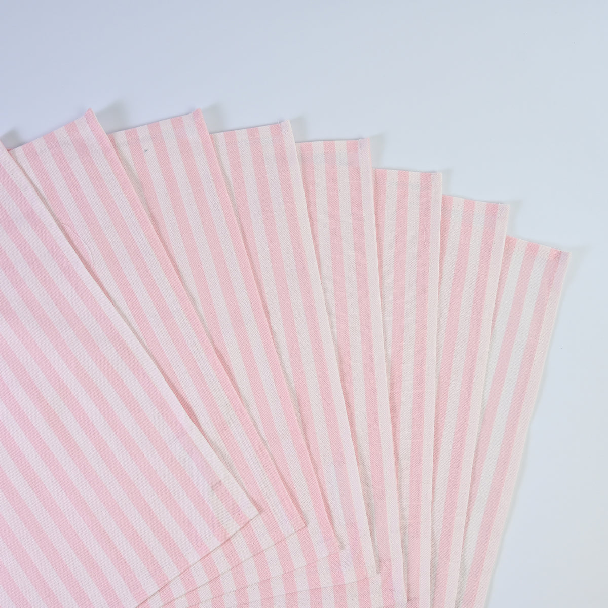 Luxury Natural Cotton Linen Striped Napkins