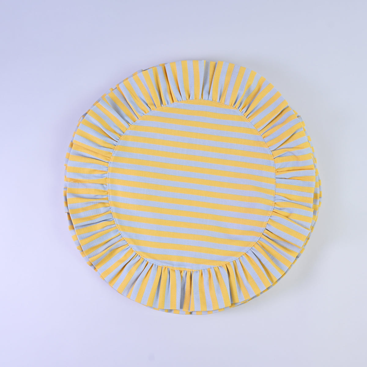 Luxury Natural Cotton Linen Striped Placemats