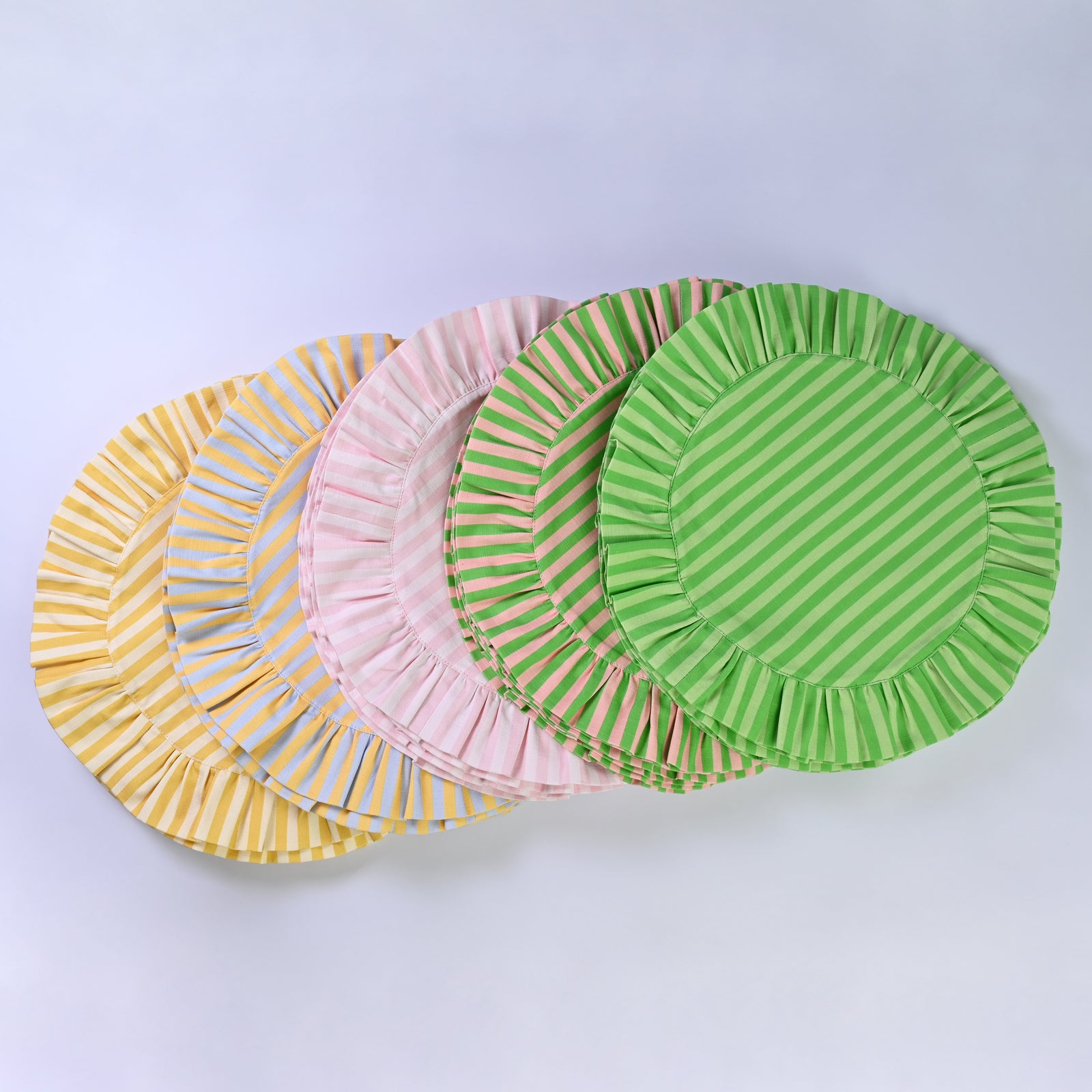 Luxury Round Striped Placemats