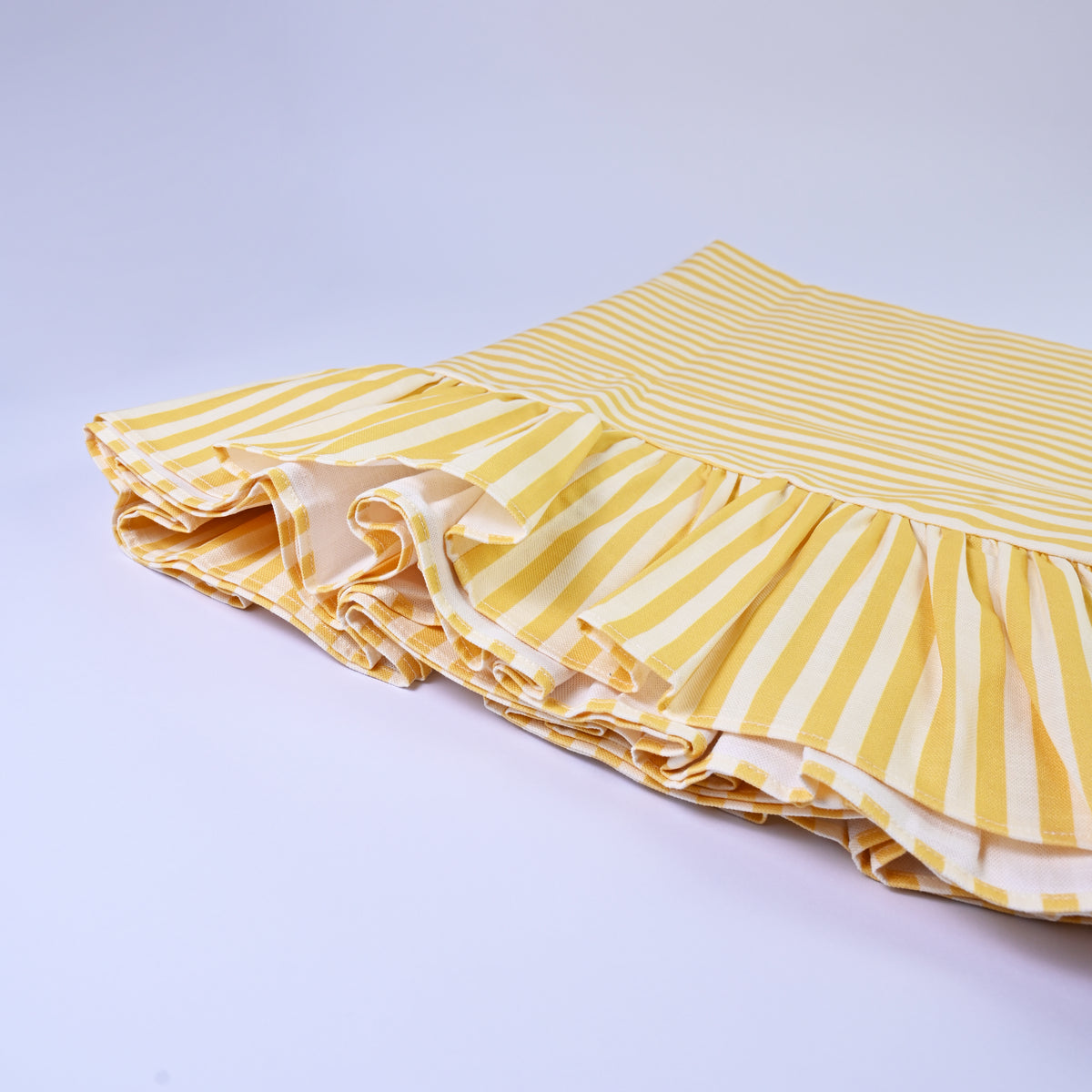 Luxury Natural Cotton Linen Striped Tablecloths