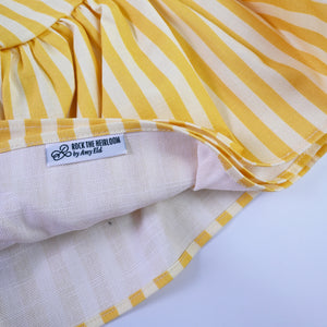 Luxury Striped Ruffled Tablecloths