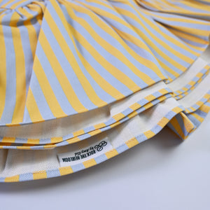 Luxury Striped Ruffled Tablecloths