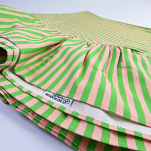 Luxury Striped Ruffled Tablecloths
