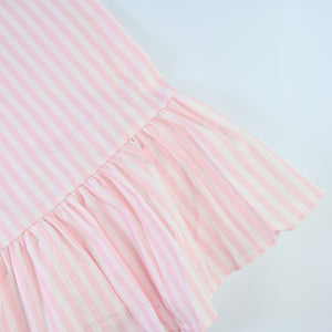 Luxury Striped Ruffled Tablecloths