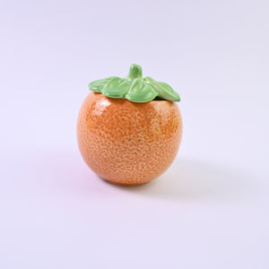 Orange Pot with lid