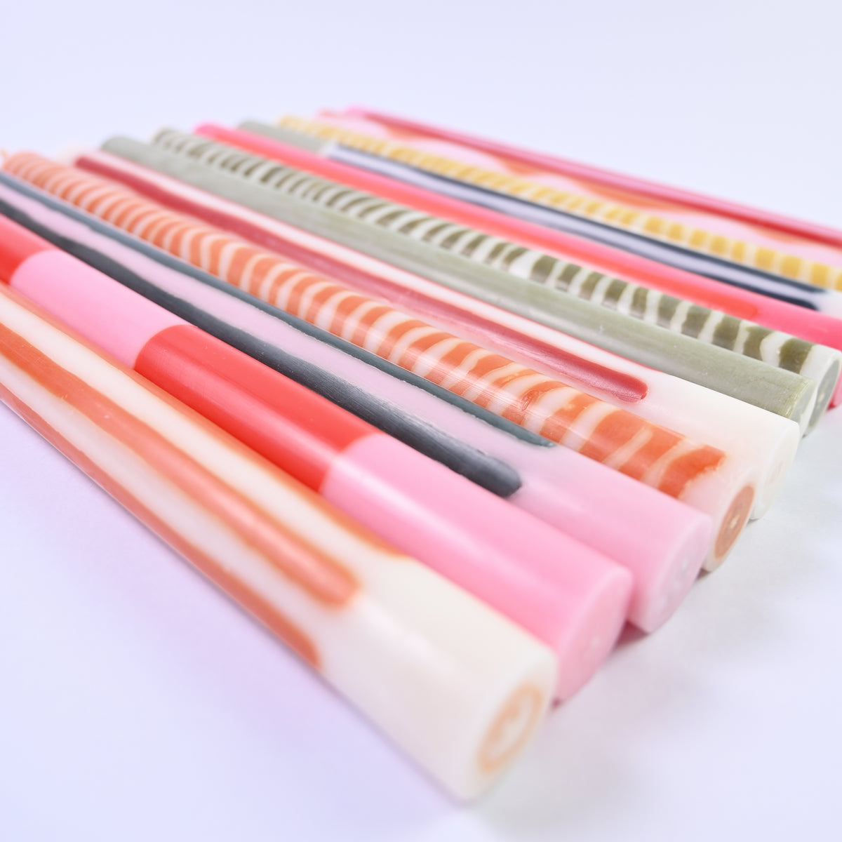Colour Block Dinner Candle Sticks