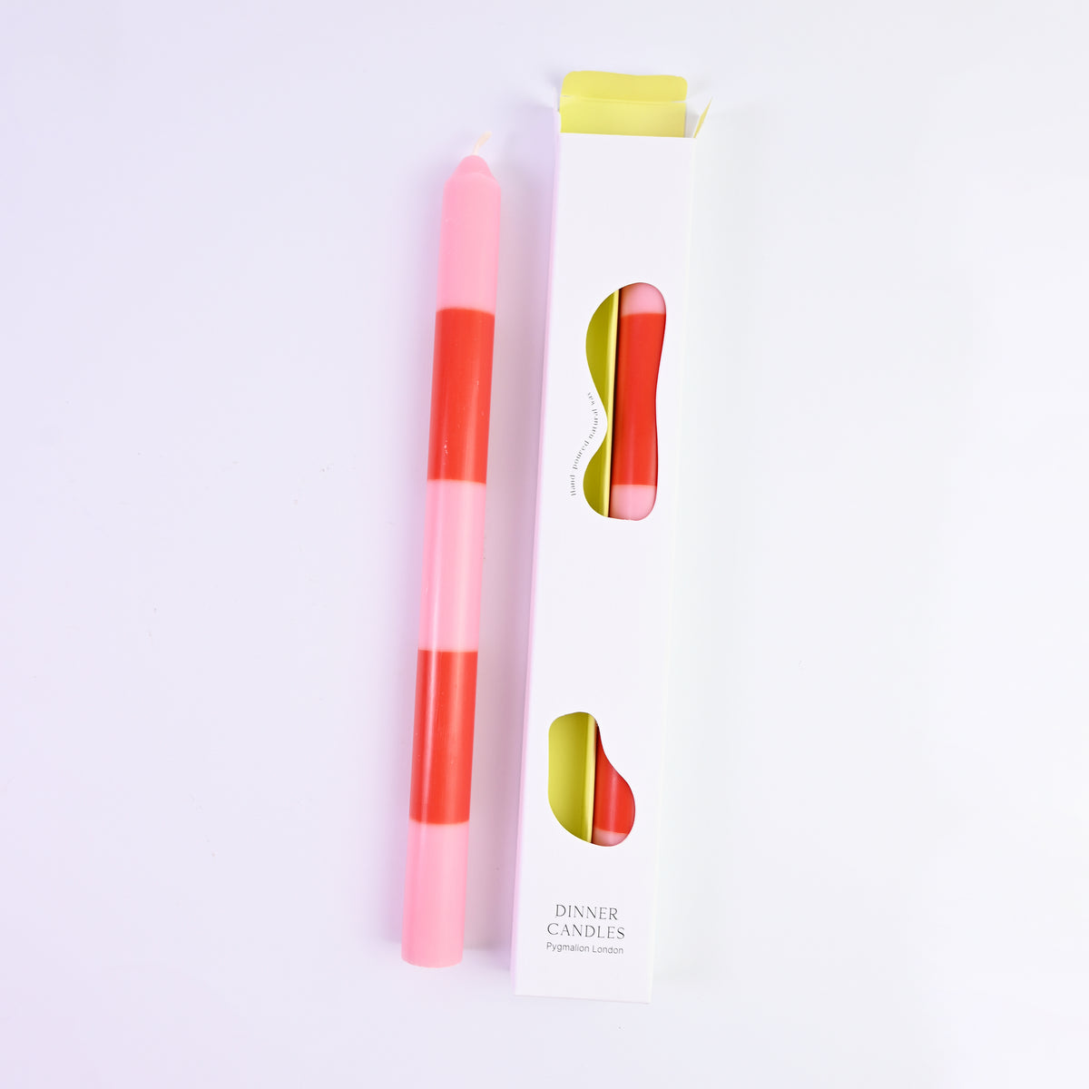 Colour Block Dinner Candle Sticks